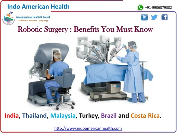 Robotic Surgery : Benefits You Must Know