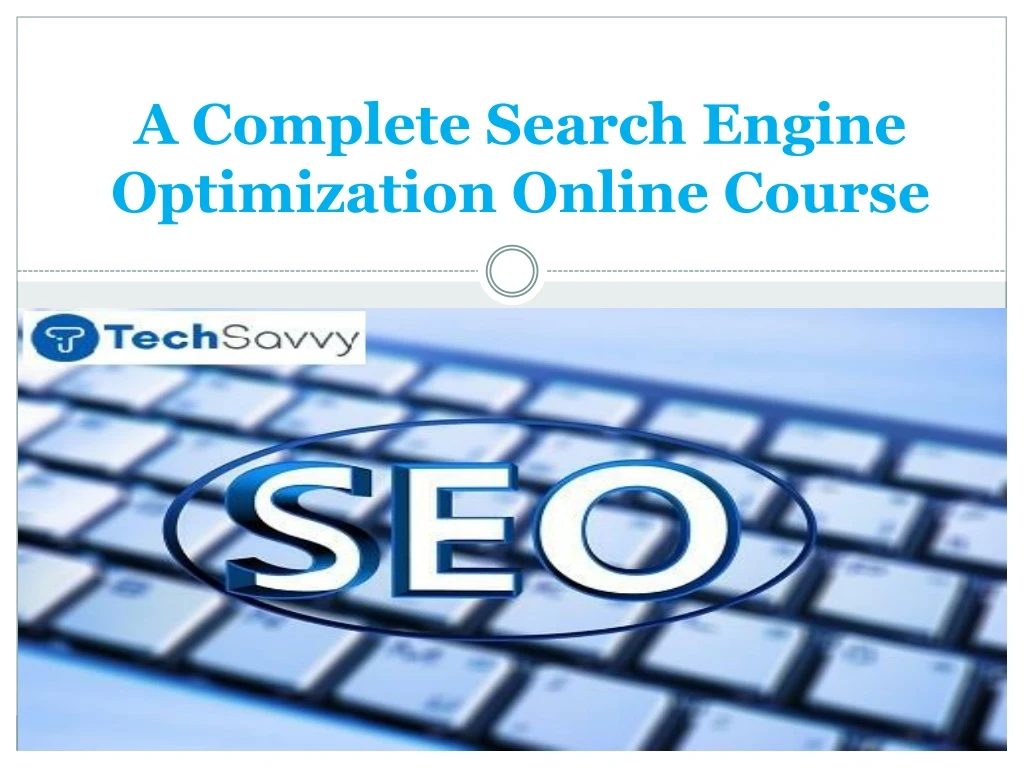 a complete search engine optimization online course