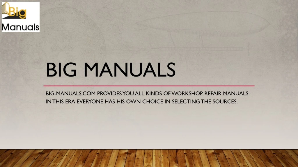 big manuals