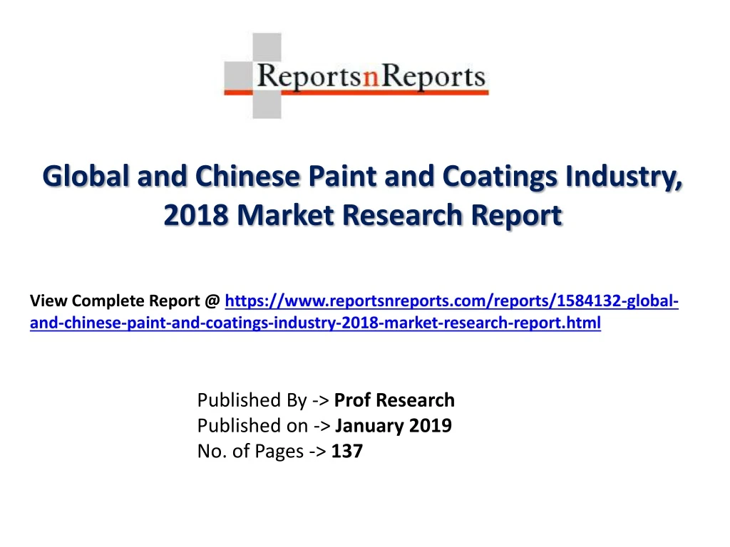global and chinese paint and coatings industry