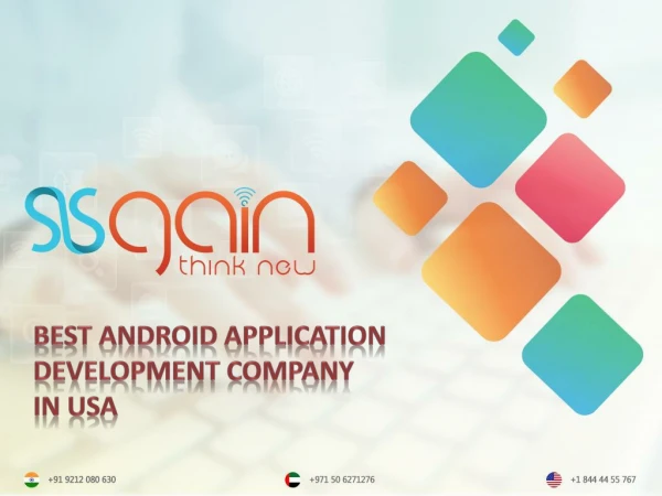 Get the best Android application development in USA | SISGAIN