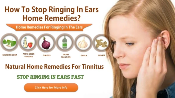 Home Remedies For Ringing In The Ears