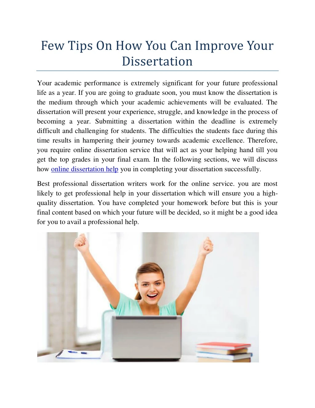 few tips on how you can improve your dissertation