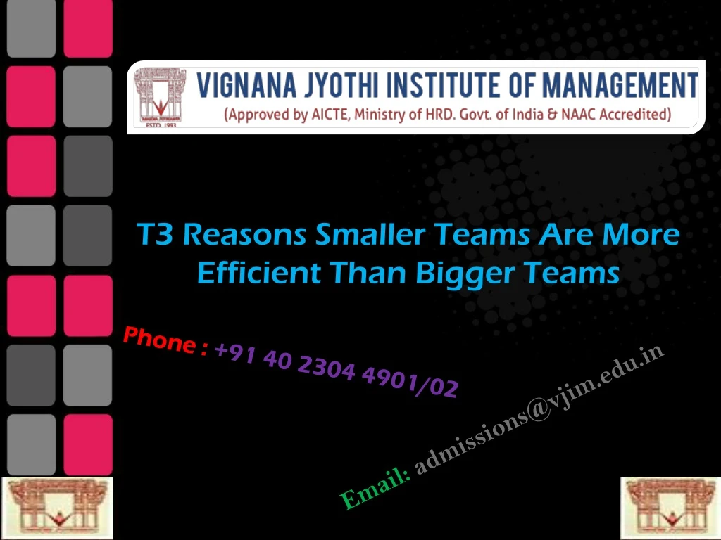 t3 reasons smaller teams are more efficient than