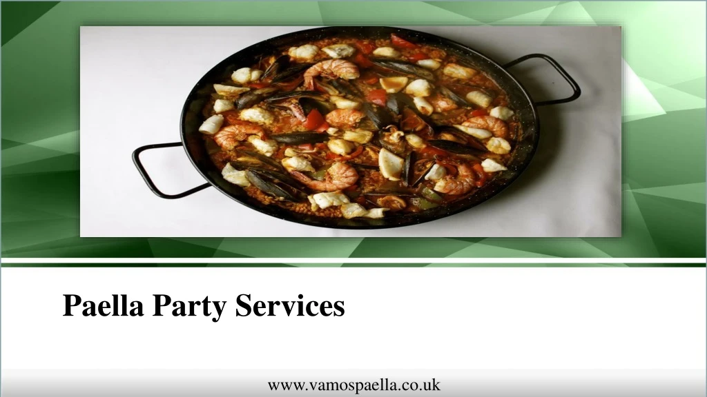 paella party services
