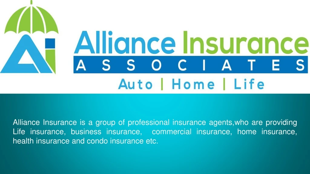 alliance insurance is a group of professional