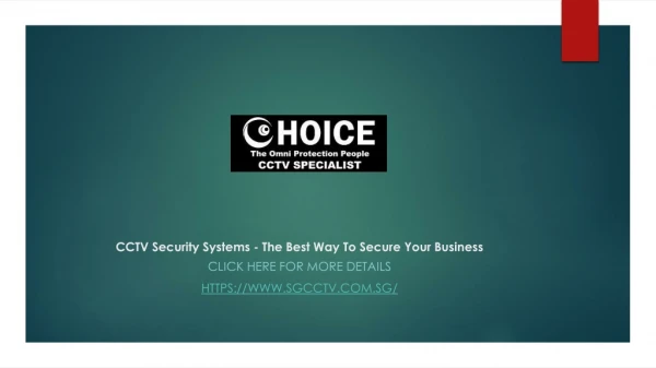 Cctv security systems the best way to secure your business