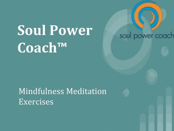 Mindfulness Meditation Exercises