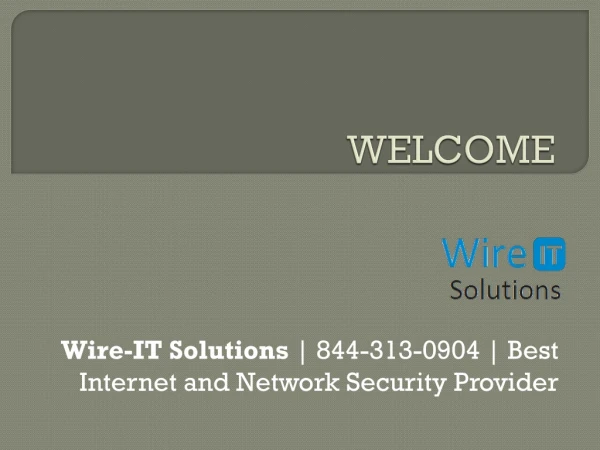 Wire-IT Solutions | 844-313-0904 | Internet Security