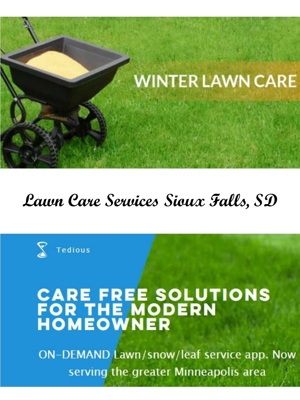 lawn care services sioux falls sd