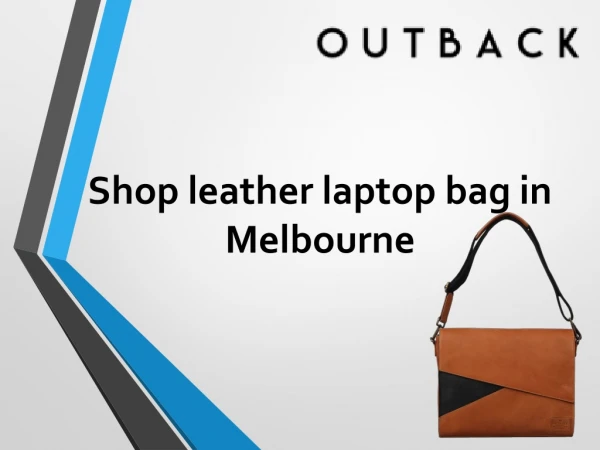 Leather Computer Bag in Melbourne