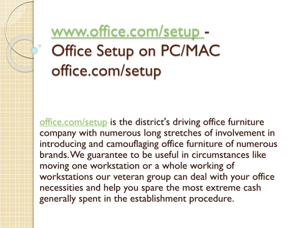www office com setup office setup on pc mac office com setup
