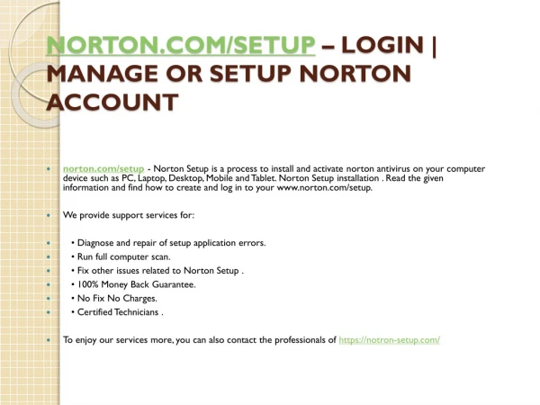 norton com setup login manage or setup norton account