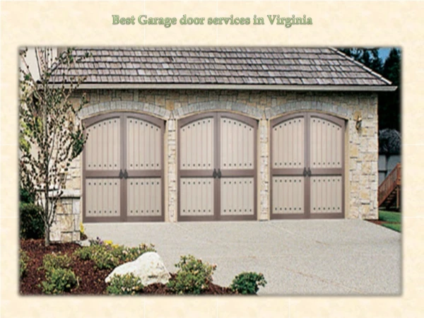 Best Garage door services in Virginia