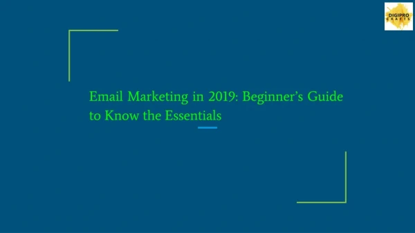 Email Marketing in 2019