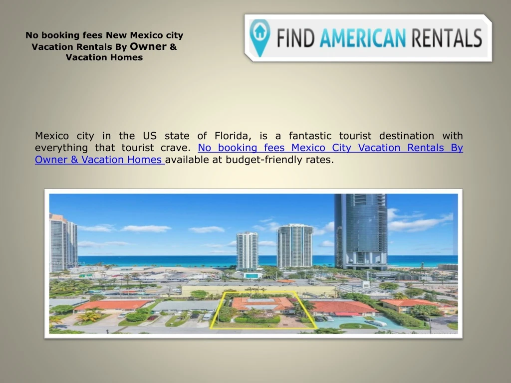 no booking fees new mexico city vacation rentals