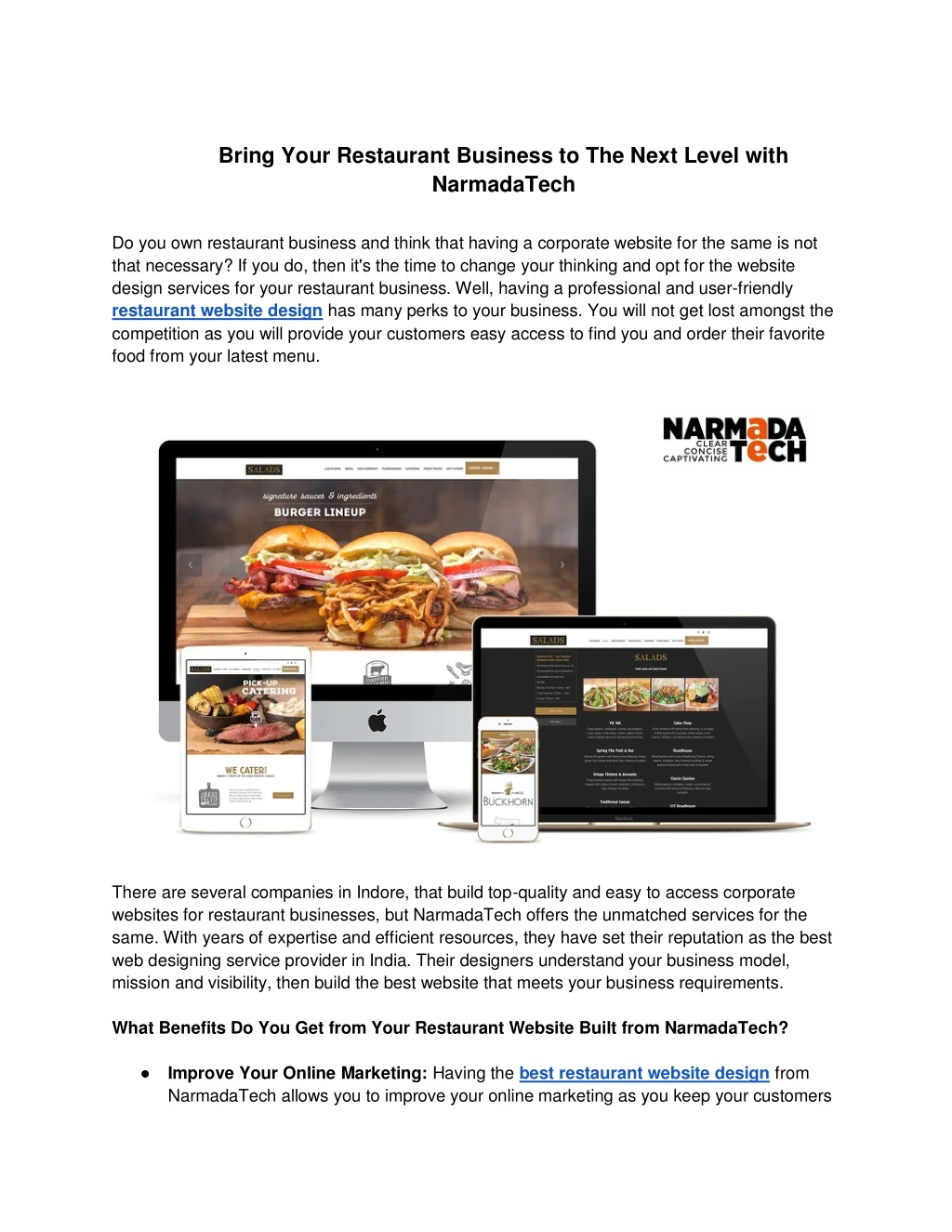 bring your restaurant business to the next level