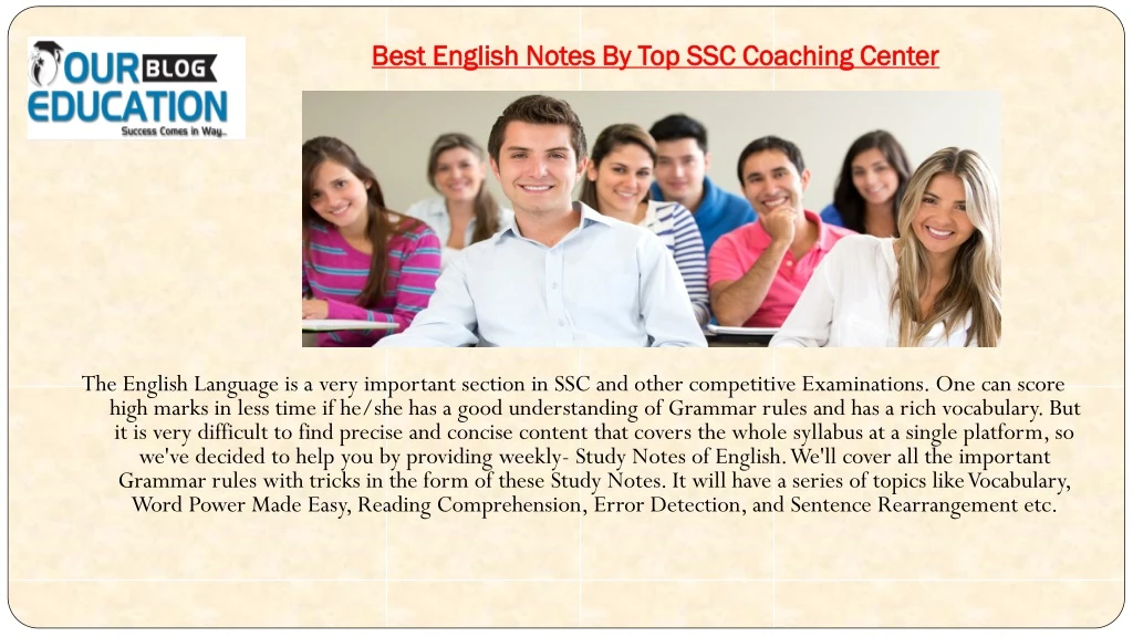 best english notes by top ssc coaching center