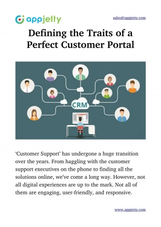 Defining the Traits of a Perfect Customer Portal - slide 1