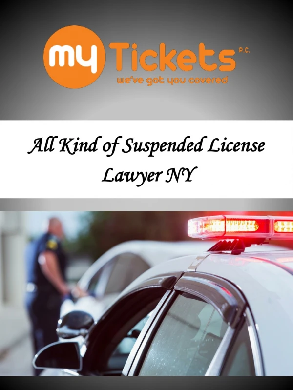 All Kind of Suspended License Lawyer NY