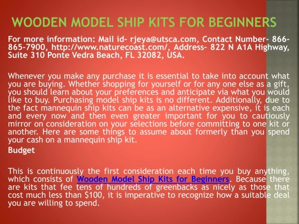 Wooden Model Ship Kits for Beginners