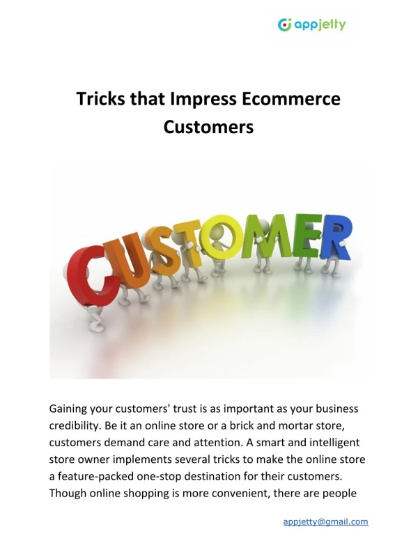 Tricks that Impress Ecommerce Customers