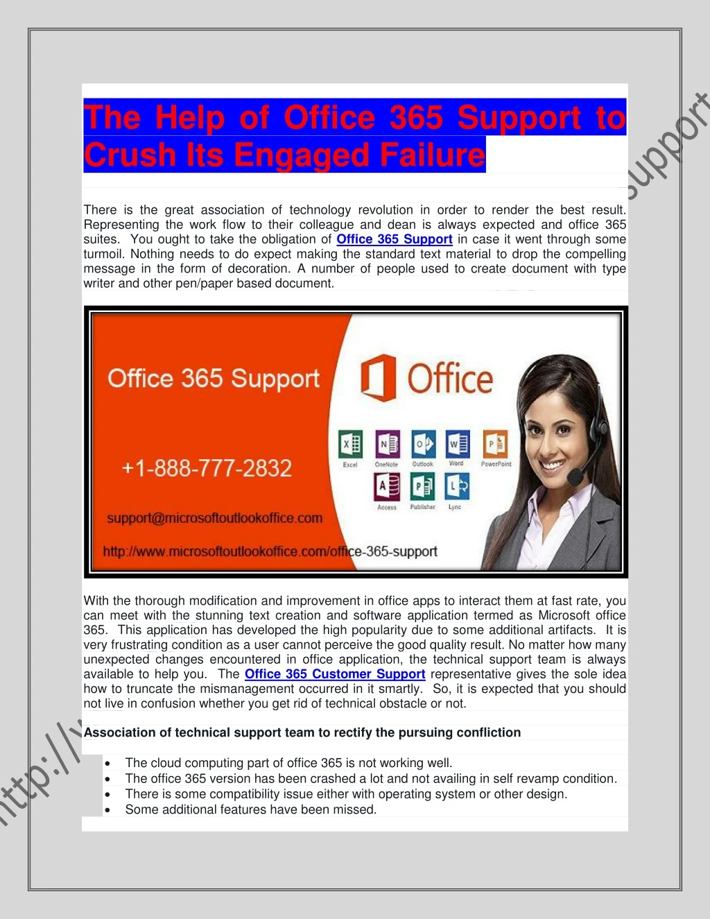 the help of office 365 support to crush