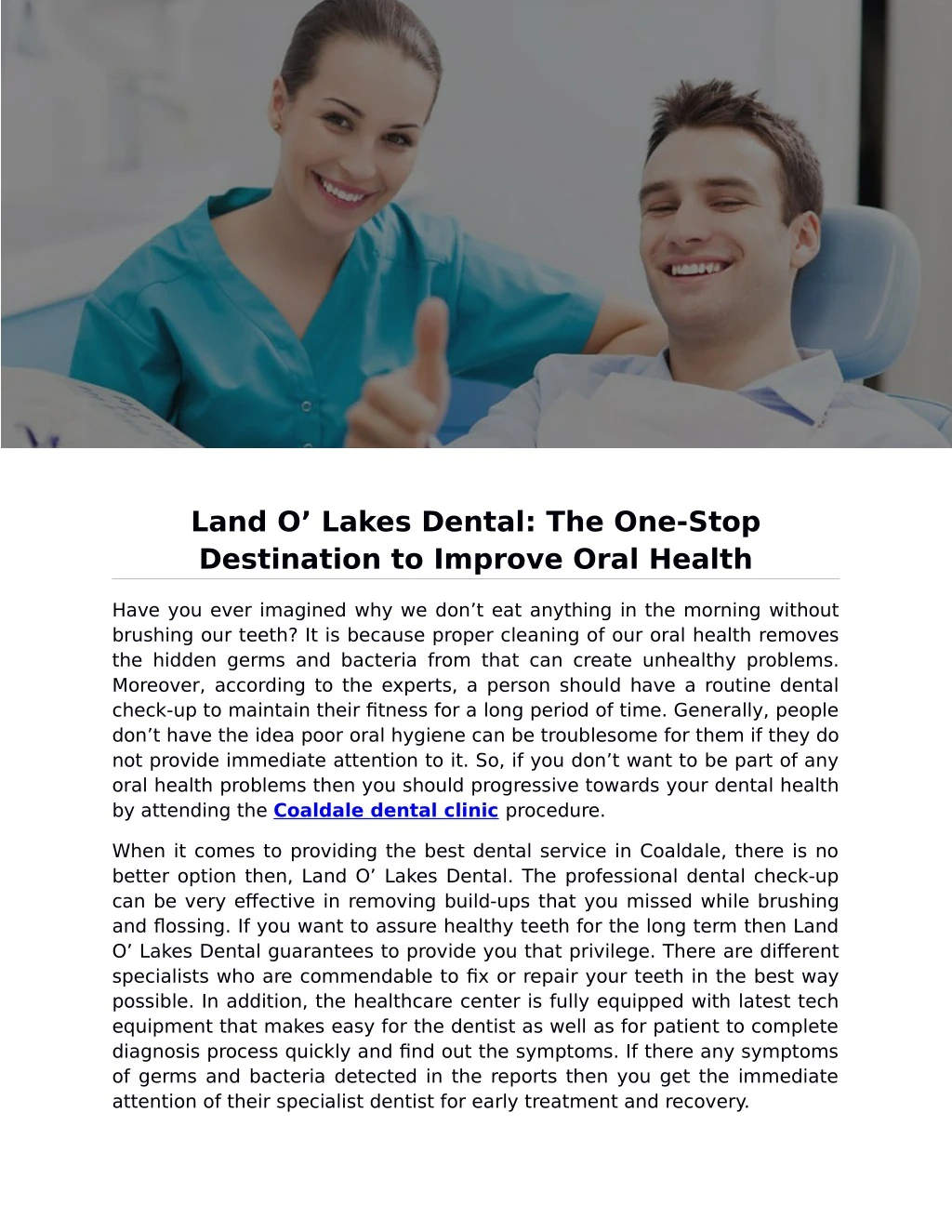 land o lakes dental the one stop destination