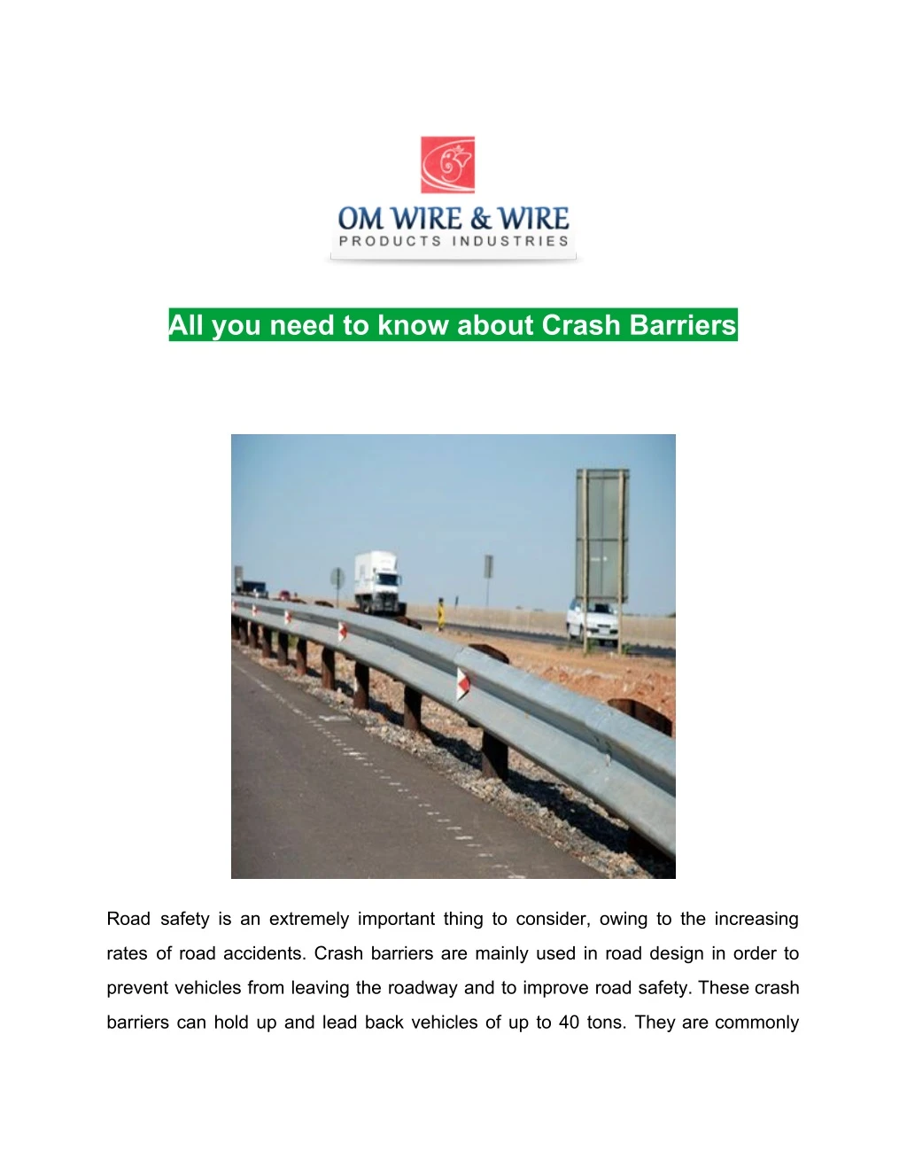 all you need to know about crash barriers