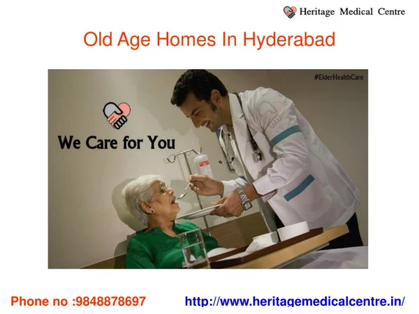 Old Age Homes In Hyderabad