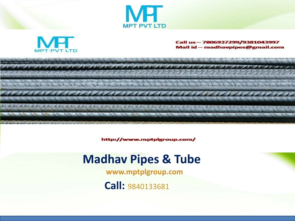 madhav pipes tube www mptplgroup com
