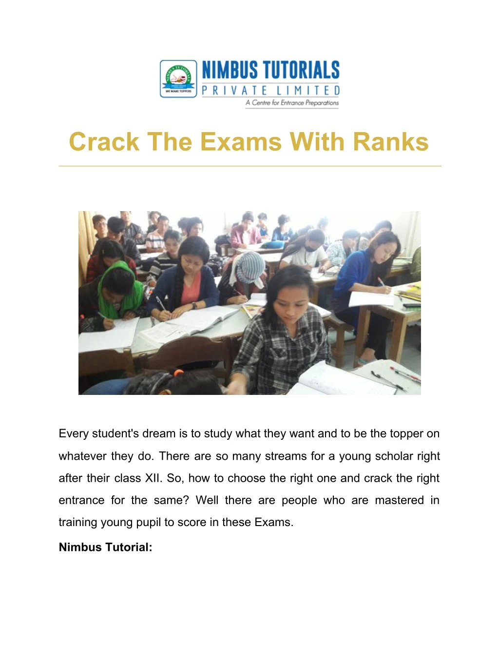 crack the exams with ranks