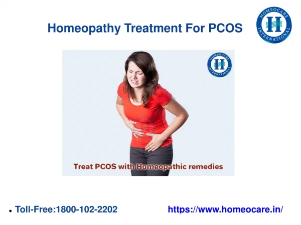 Treat PCOS problem now effectivly with homeopathy