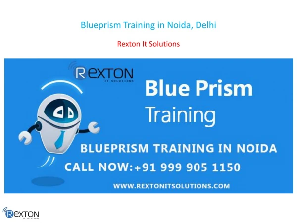 Blueprism Training in Noida, Delhi