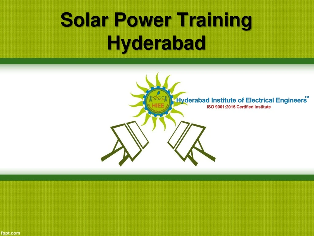 solar power training hyderabad