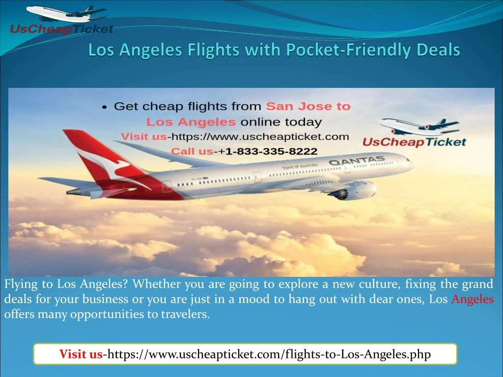 flying to los angeles whether you are going