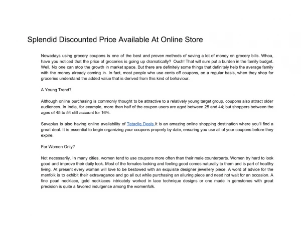 splendid discounted price available at online
