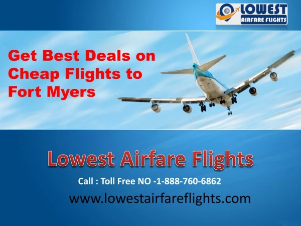 Get Best Deals on Cheap Flights to Fort Myers