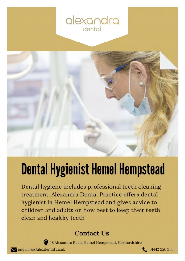 Dental Hygienist Hemel Hempstead