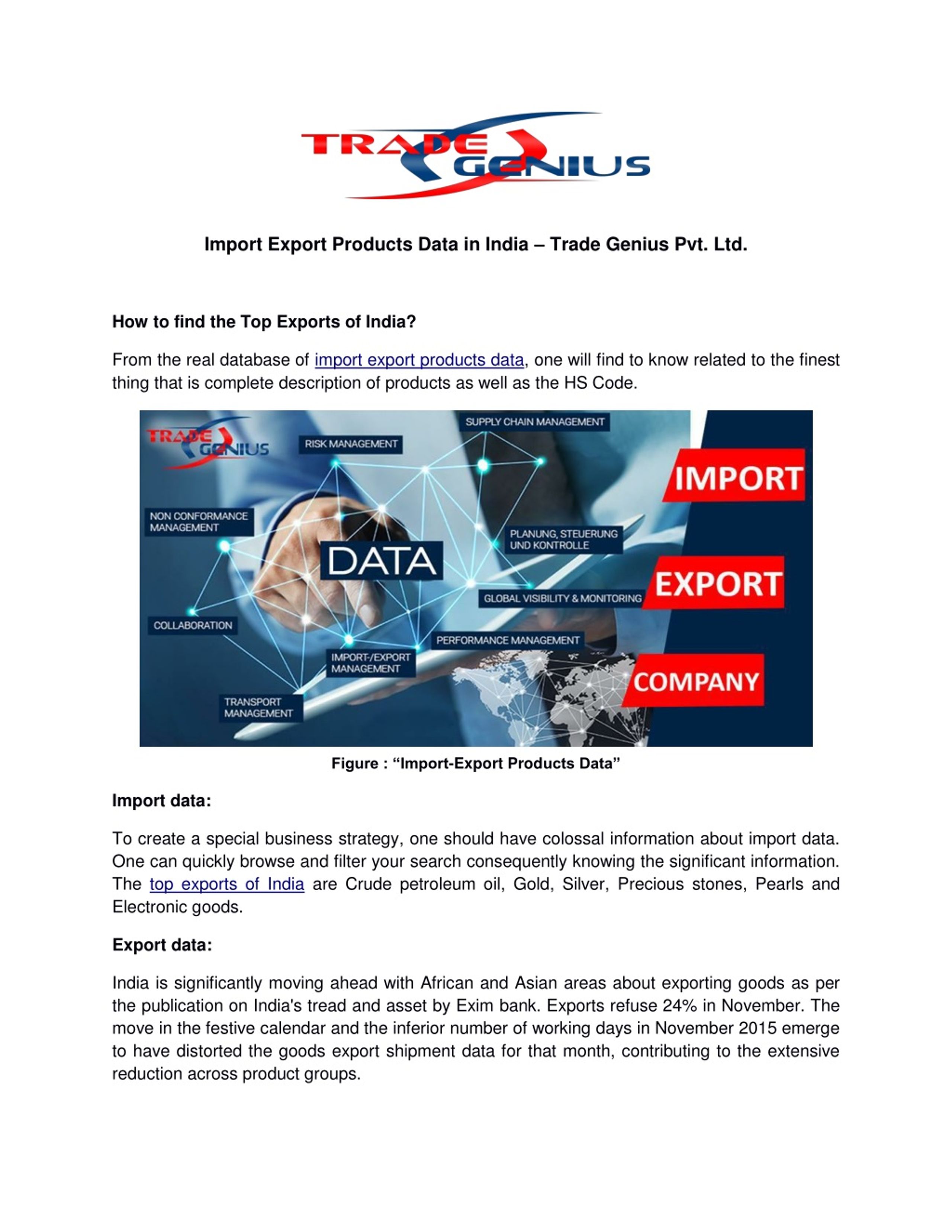 PPT - Import Export Products Data in India – Trade Genius Pvt. Ltd ...