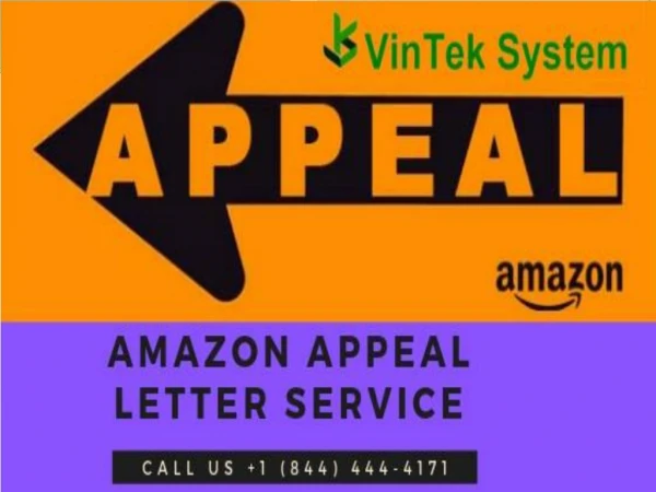 Amazon Appeal Letter Service | 1-844-444-4171 |