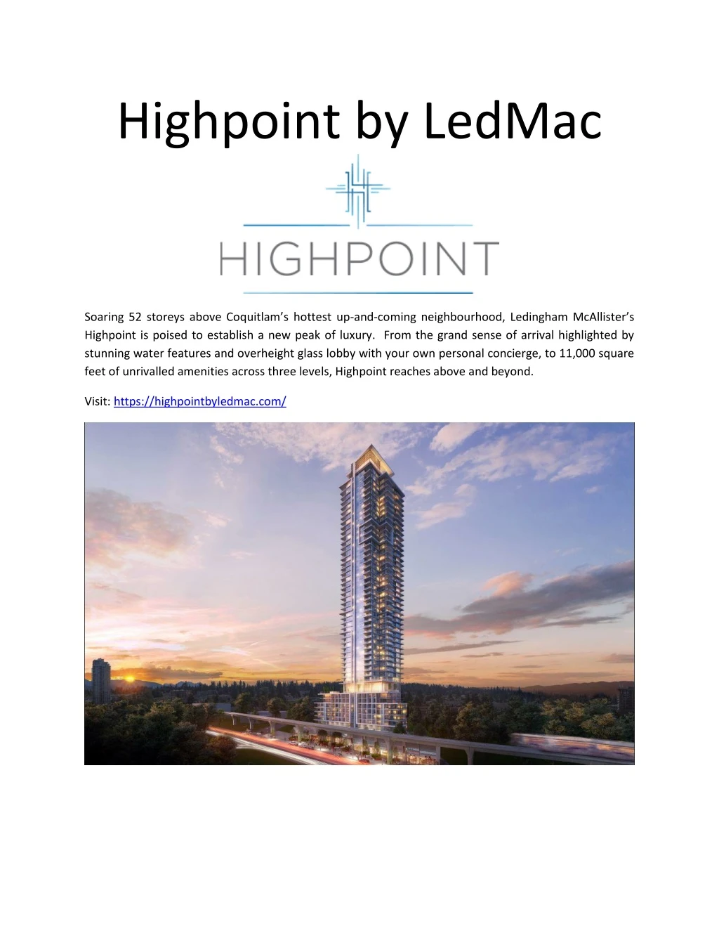 highpoint by ledmac