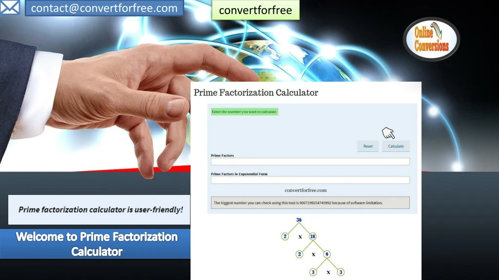 welcome to prime factorization calculator