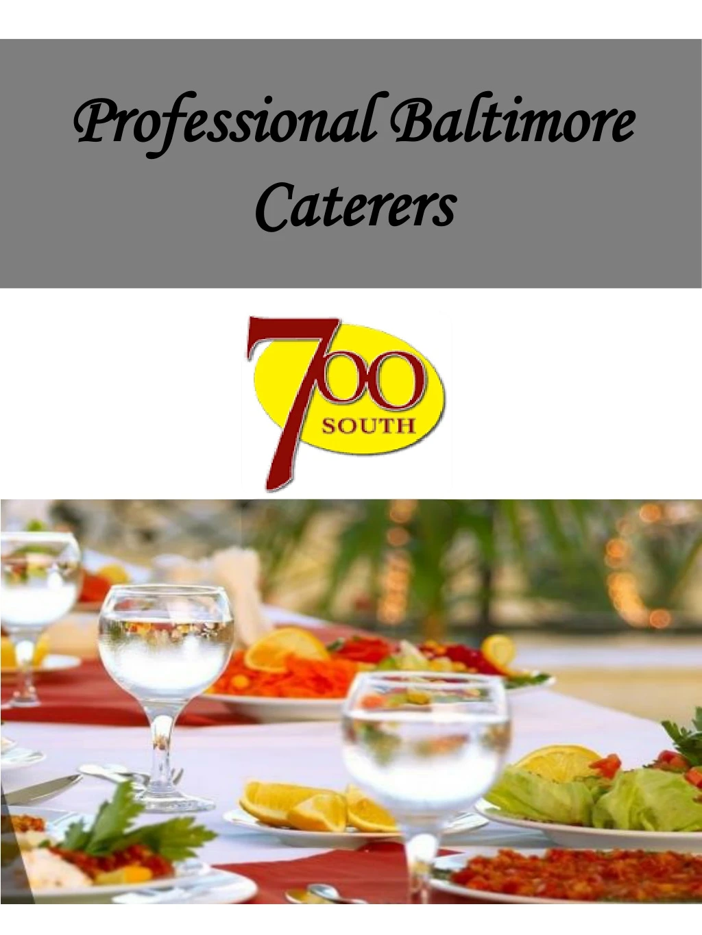 professional baltimore caterers
