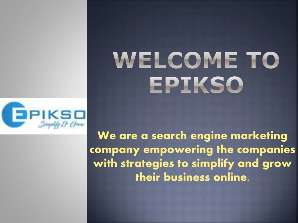 welcome to epikso