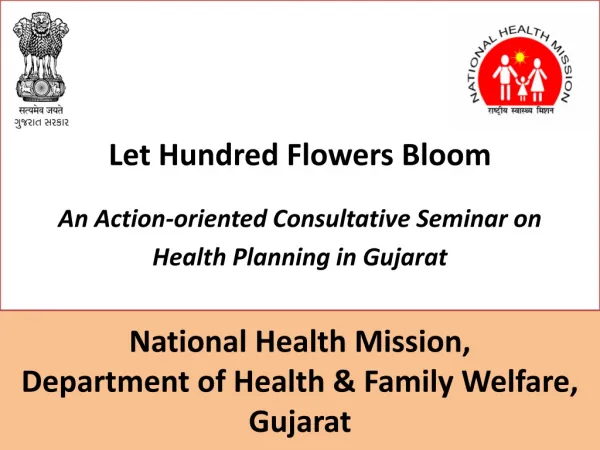 National Health Mission, Department of Health &amp; Family Welfare, Gujarat