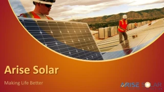 Commercial Solar Systems - Commercial Solar Panels - Arise Solar - slide 1