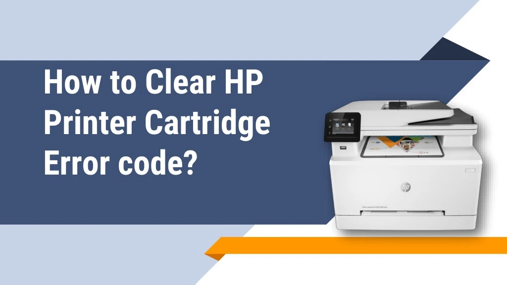 how to clear hp printer cartridge error code