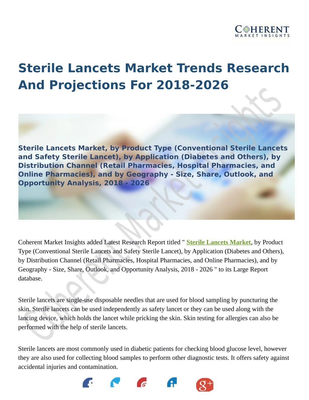 sterile lancets market trends research