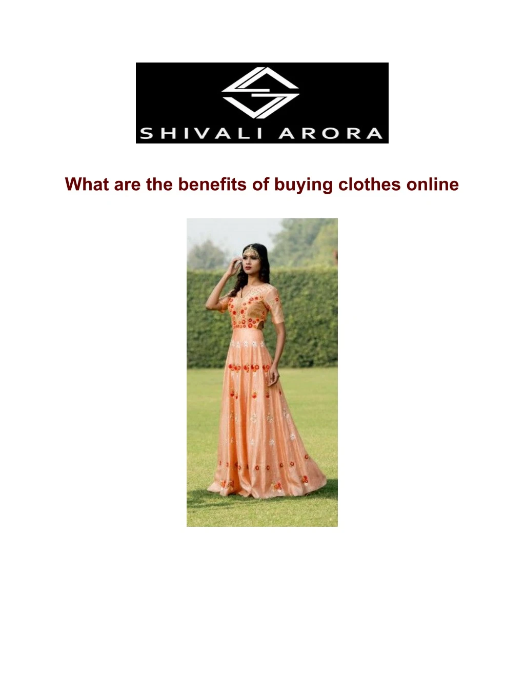what are the benefits of buying clothes online